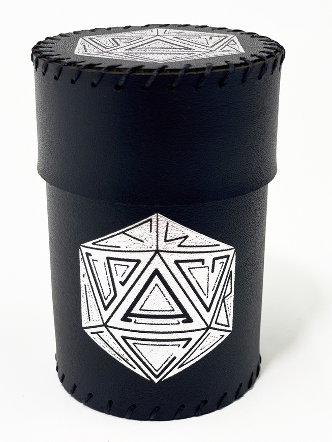 Стакан для кубиков D20 черный Dice Cup