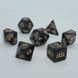 Набор кубиков Games7Days PEARL - Черный с золотым (7 шт)