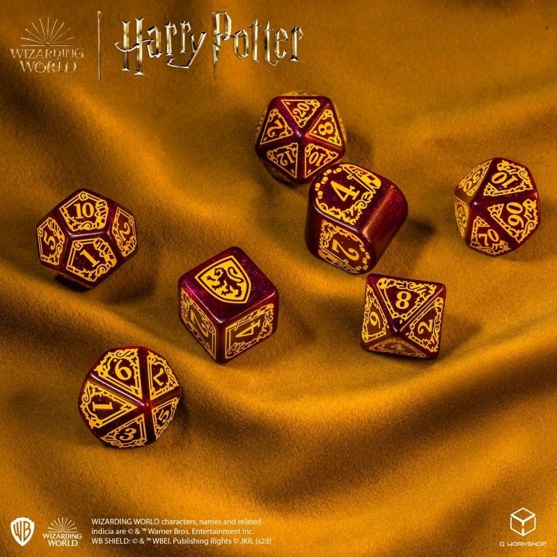 Набір кубиків Harry Potter. Gryffindor Modern Dice Set - Red (7)