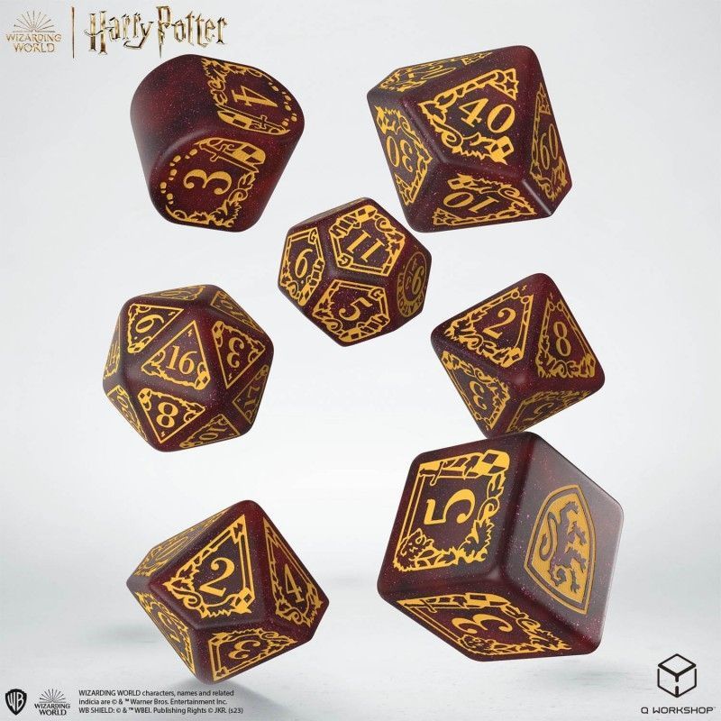 Набір кубиків Harry Potter. Gryffindor Modern Dice Set - Red (7)