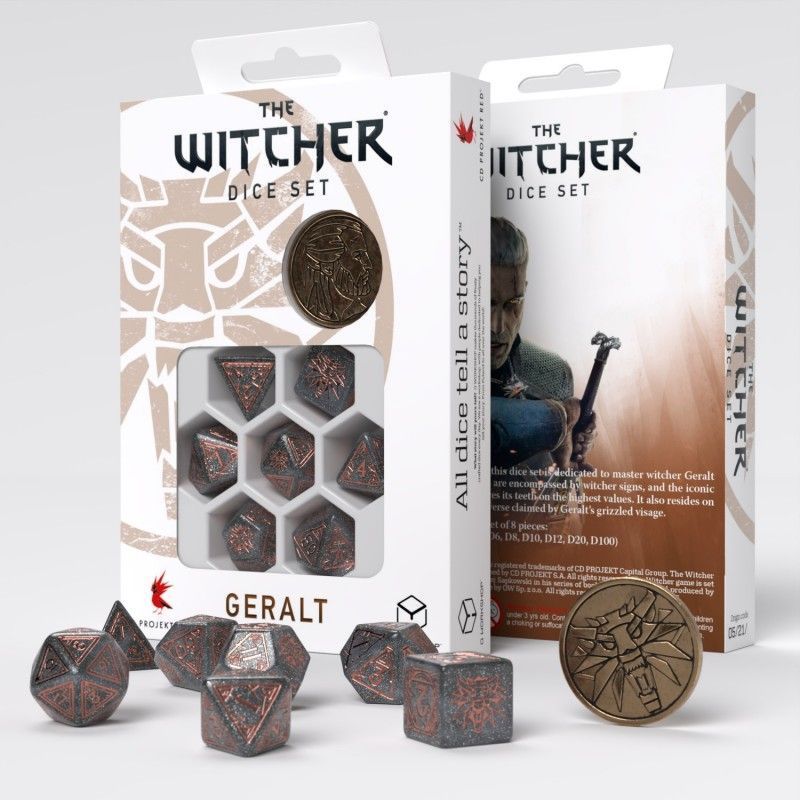 Набор кубиков The Witcher Dice Set. Geralt - Price of Neutrality (7)