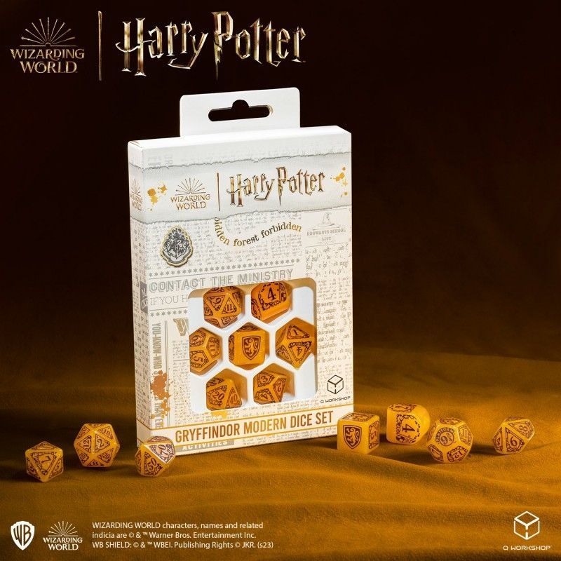 Набір кубиків Harry Potter. Gryffindor Modern Dice Set - Gold (7)