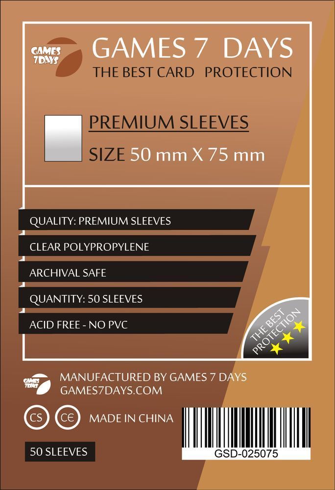 Протекторы Games7Days (50 х 75 мм) Premium Sails of Glory (50 шт)