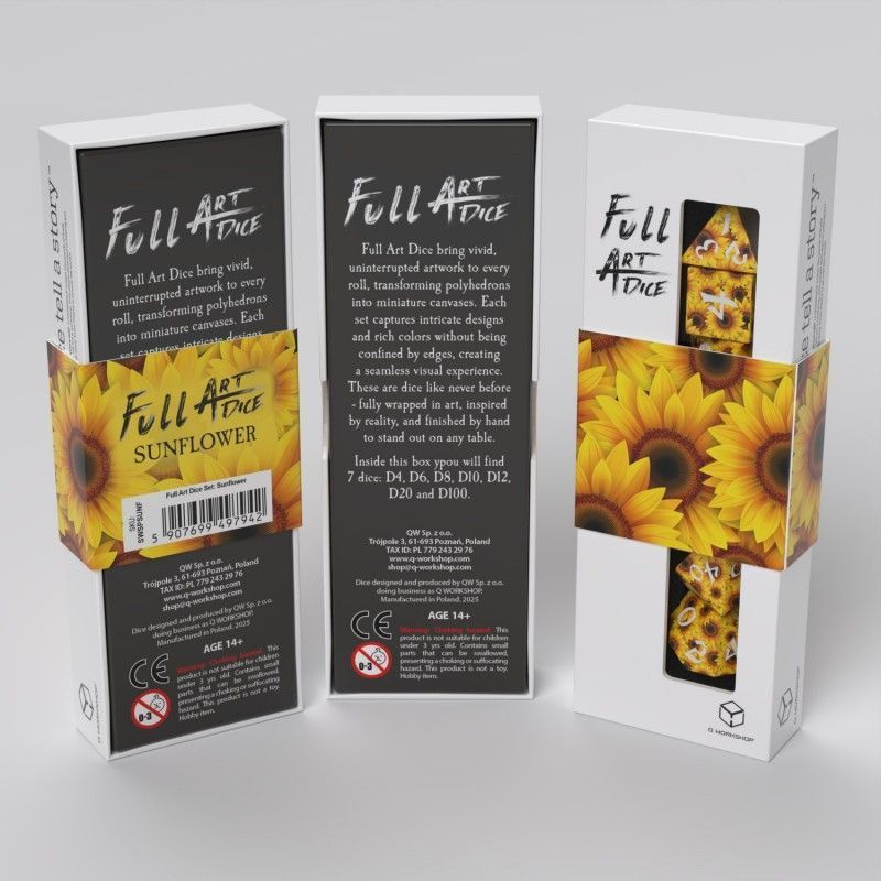 Набор кубиков Full Art Dice Set: Sunflower