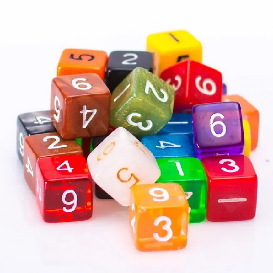 Випадковий кубик D6, Ассорті