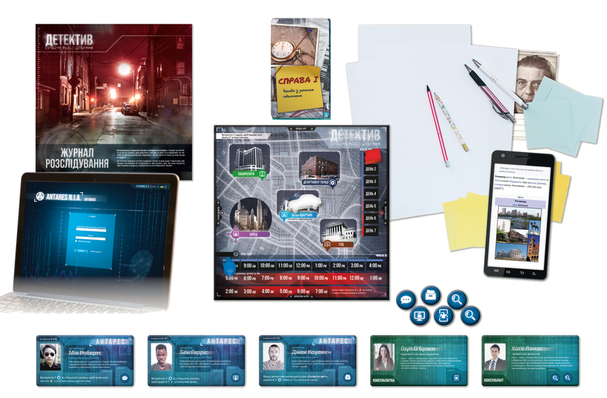 Детектив. Сучасне розслідування (Detective: A Modern Crime Board Game) - 1 ТК (6 шт)