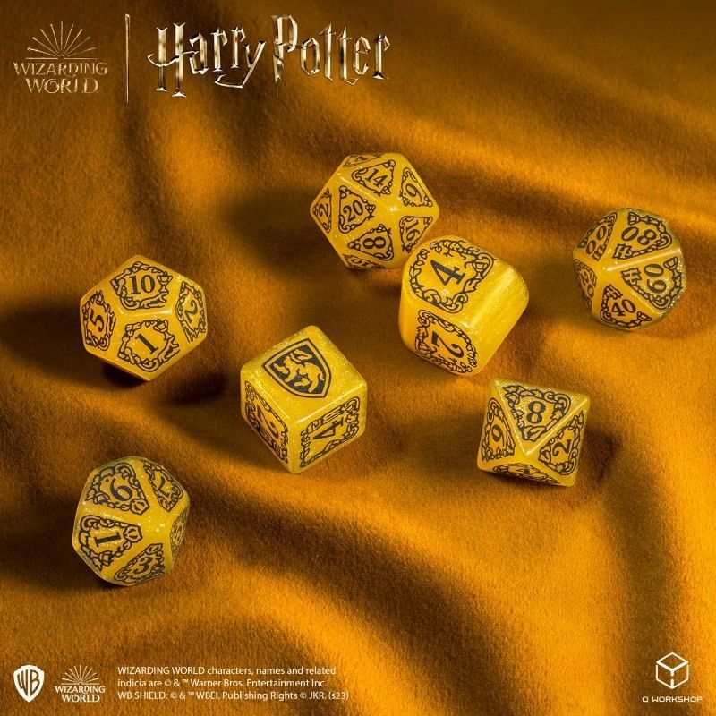 Набор кубиков Harry Potter. Hufflepuff Modern Dice Set - Yellow (7)