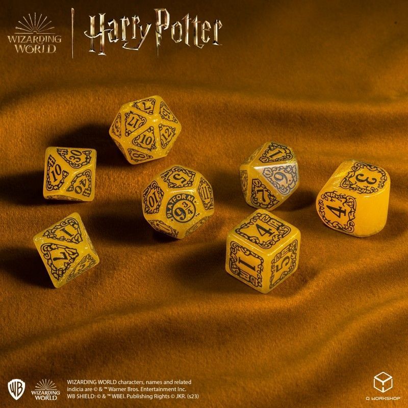 Набор кубиков Harry Potter. Hufflepuff Modern Dice Set - Yellow (7)