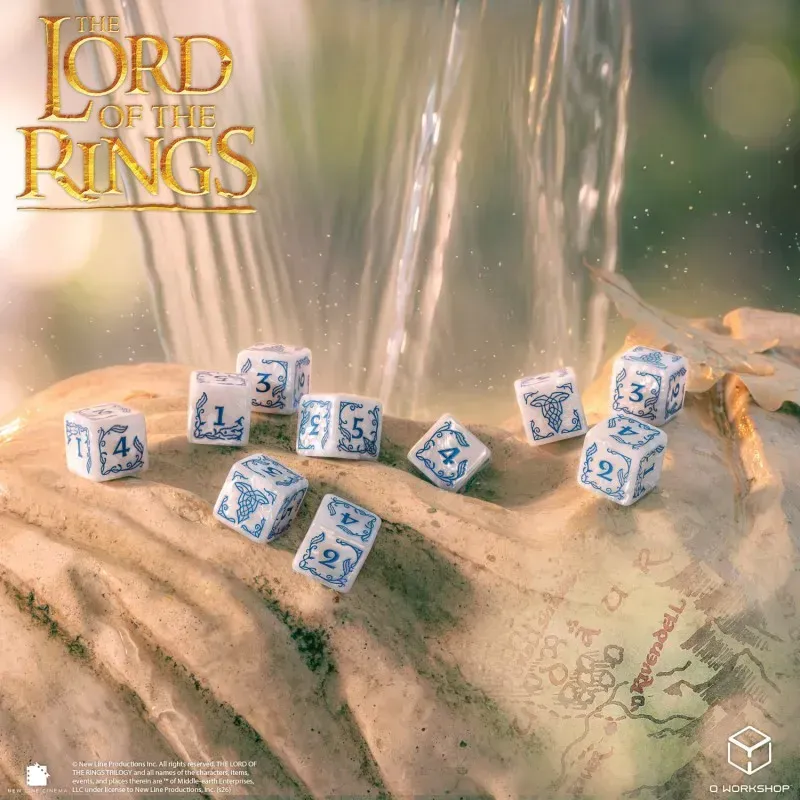Набір кубиків The Lord of the Rings: Rivendell 10xD6 Dice Set - Stone
