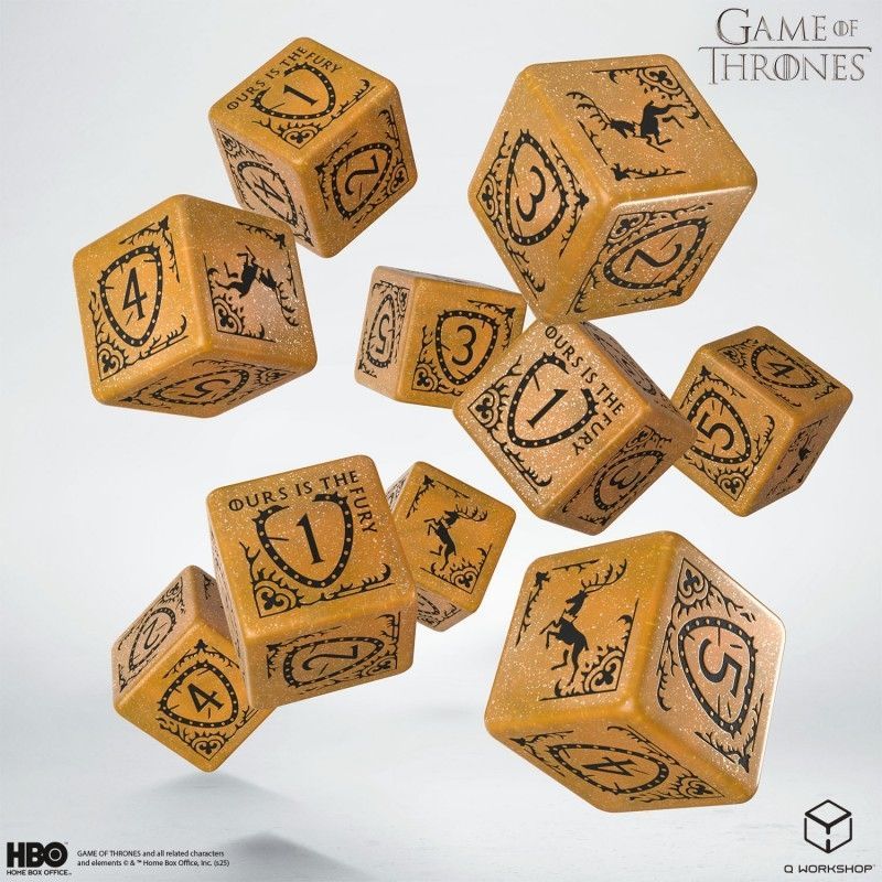 Набор кубиков Game of Thrones. Baratheon 10xD6 Dice Set