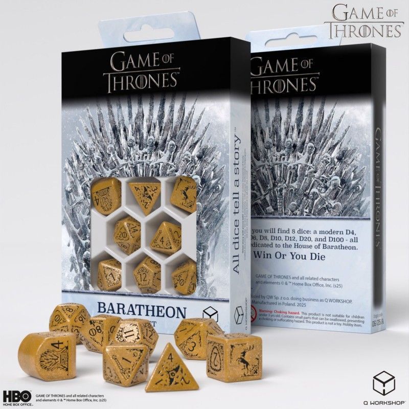 Набор кубиков Game of Thrones. Baratheon Dice Set