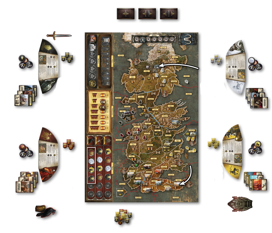 Игра престолов. Второе издание (A Game of Thrones: The Board Game Second Edition) - 1 ТК (6 шт)