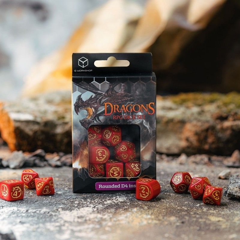 Набір кубиків Dragons Modern Dice Set: Ruby (7)