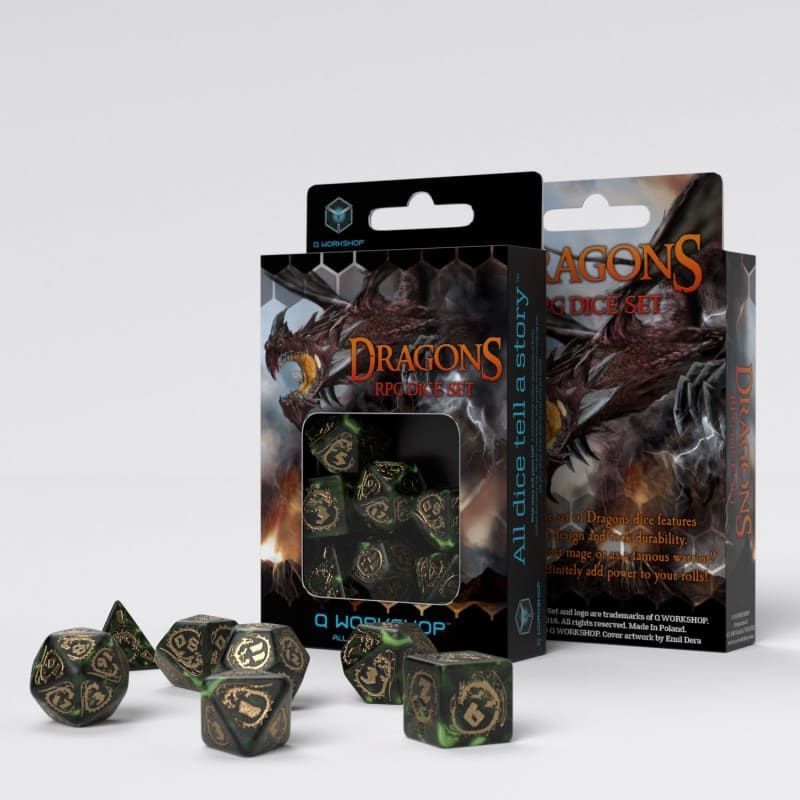 Набор кубиков Dragons Dice Set: Nephrite (7)