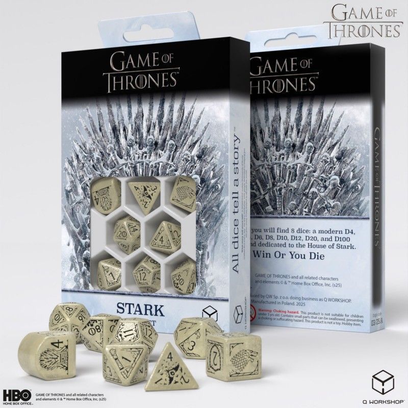 Набор кубиков Game of Thrones. Stark Dice Set