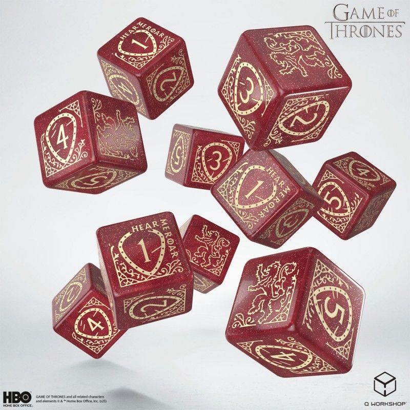Набор кубиков Game of Thrones. Lannister 10xD6 Dice Set