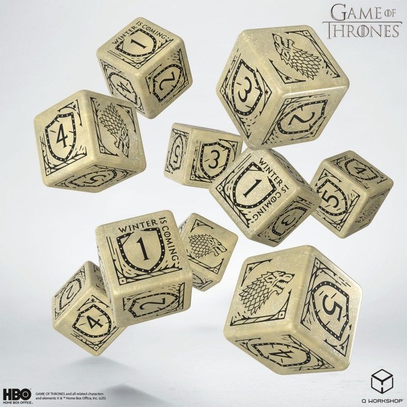 Набор кубиков Game of Thrones. Stark 10xD6 Dice Set