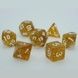 Набор кубиков Games7Days GLITTER - Золотой (7 шт)