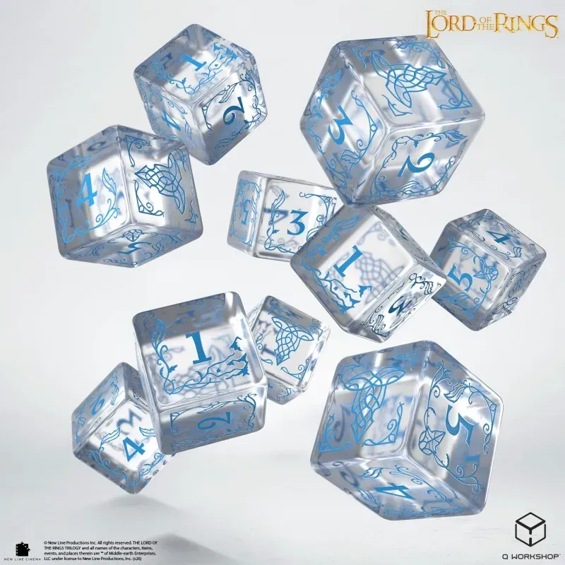 Набір кубиків The Lord of the Rings: Rivendell 10xD6 Dice Set - Water