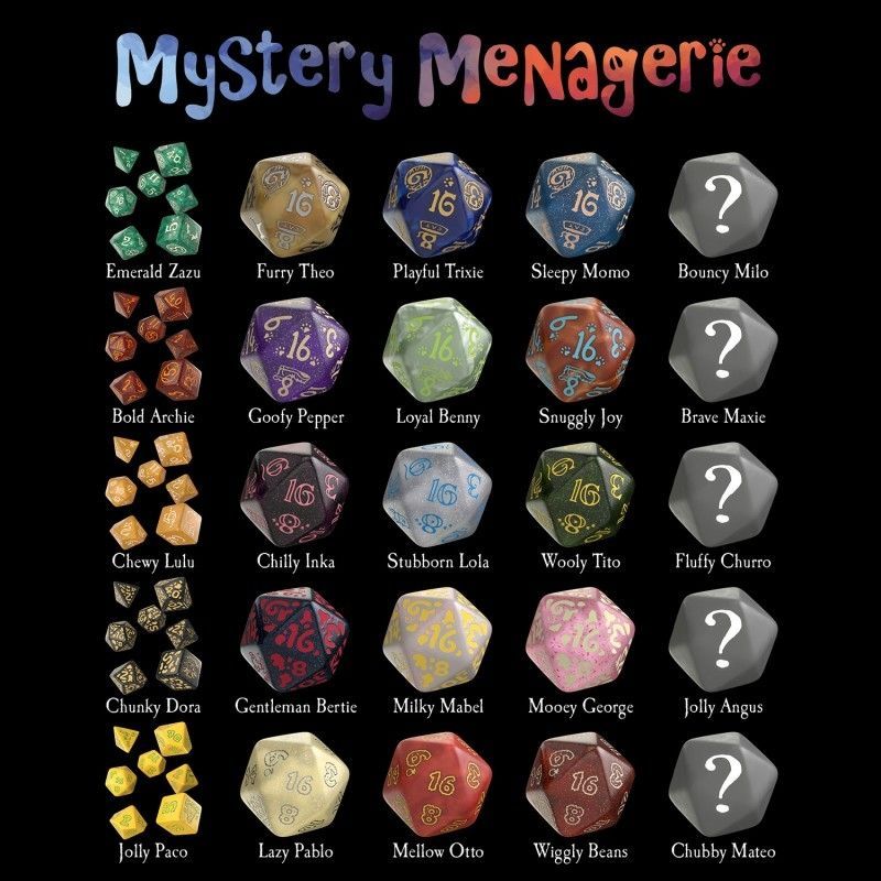 Набір випадкових кубиків Mystery Managerie Dice Pack