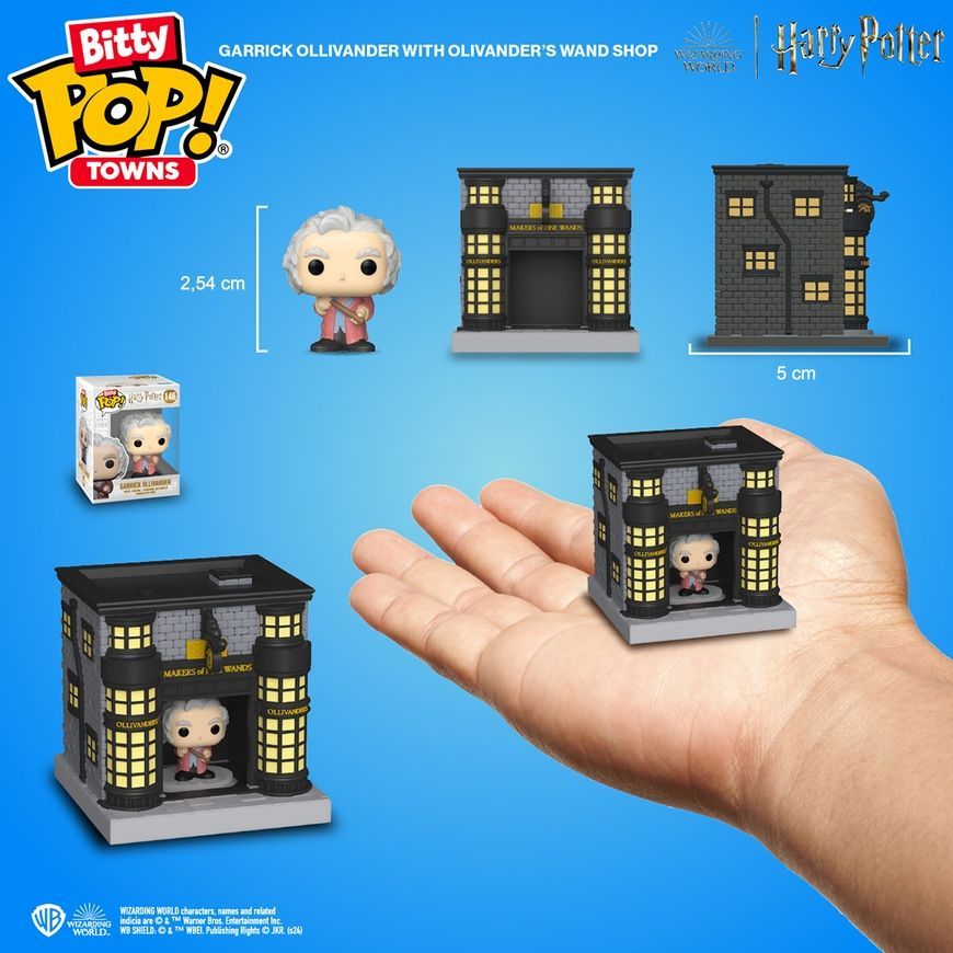 Олівандер і крамниця чарівних паличок - Bitty Pop! Towns: Garrick Ollivander and Ollivander Wand Shop