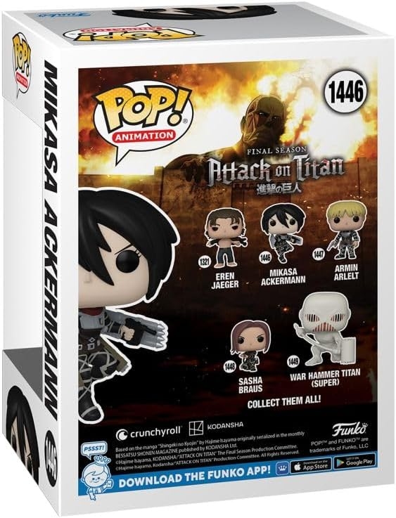 Микаса Аккерман - Funko POP Animation Attack On Titans #1446: Mikasa Ackerman