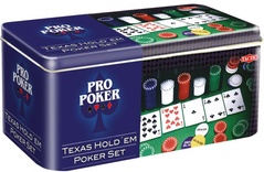 Набір для гри в покер "Техаський холдем" (у металевій коробці)