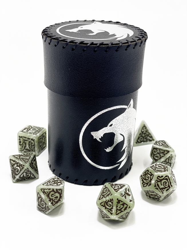 Стакан для кубиків Вовк чорний Dice Cup