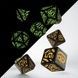 Набор кубиков Halloween Pumpkin Black & Glow in the dark Dice Set (7)