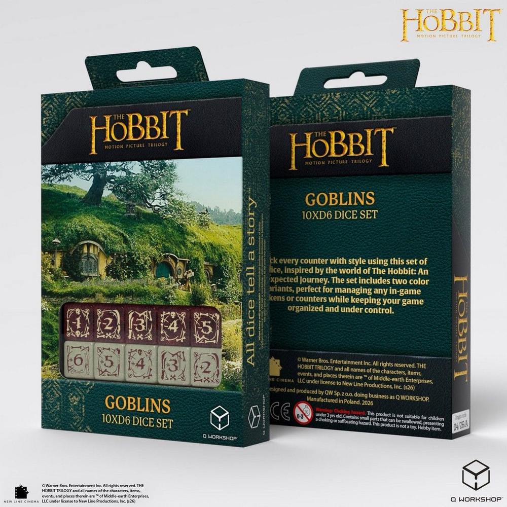 Набір кубиків The Hobbit TCG 10x D6 - Goblins