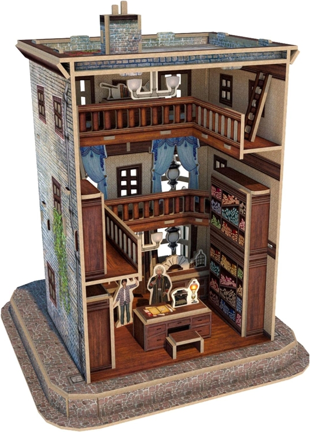 Магазин волшебных палочек Оливандера Пазл 3D (Ollivander Wand Shop Set 3D puzzle)
