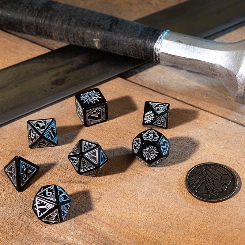 Набір кубиків The Witcher Dice Set. Geralt - Silver Sword Dice Set (7)