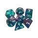 Набор кубиков Games7Days GLITTER - Бирюзово-фиолетовый (7 шт)