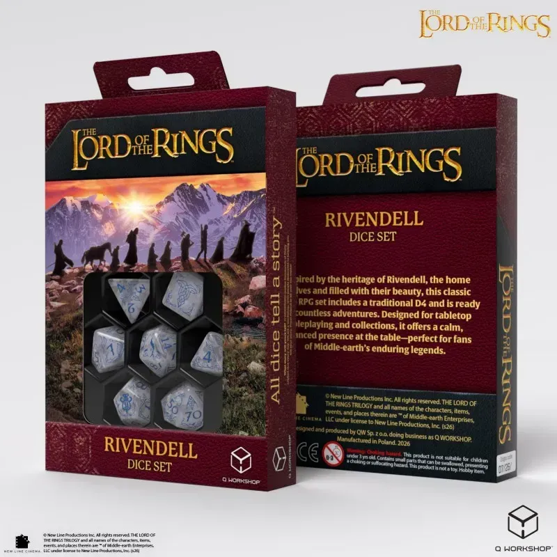 Набор кубиков The Lord of the Rings: Rivendell Dice Set - Stone