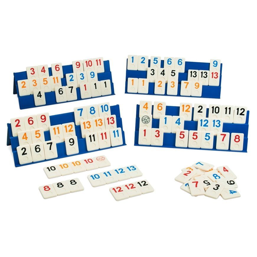Rummy Classic в дорожной сумочке. Большие фишки (Румми Классик)
