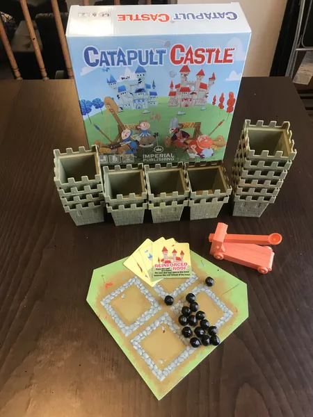 Catapult Castle 1-4 Player Medieval Dexterity Game