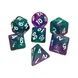 Набор кубиков Games7Days GLITTER - Зелено-розовый (7 шт)