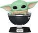 Малыш Грогу в коляске - Funko POP Star Wars The Mandalorian Grogu in Hover-Pram #664