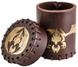 Стакан для кубиків Flying Dragon Brown & golden Leather Dice Cup