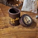 Стакан для кубиков Flying Dragon Brown & golden Leather Dice Cup