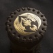 Стакан для кубиків Flying Dragon Brown & golden Leather Dice Cup