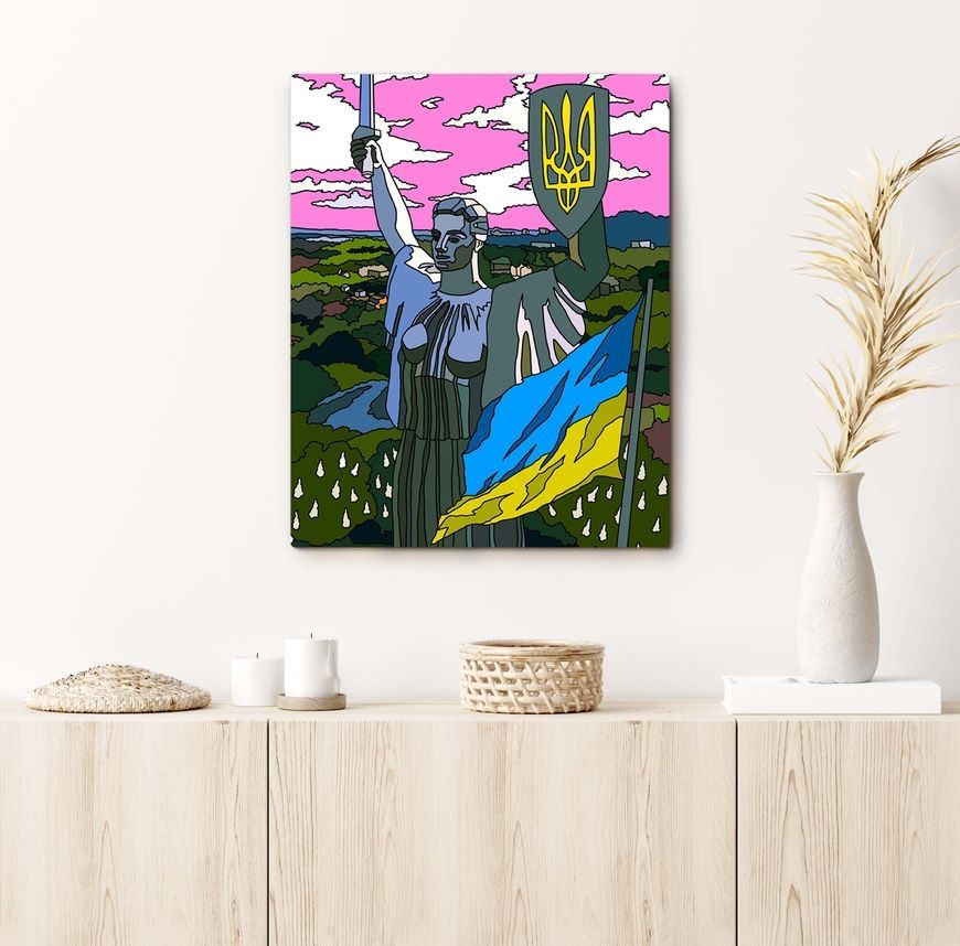 Картина по номерам. Родина-мать