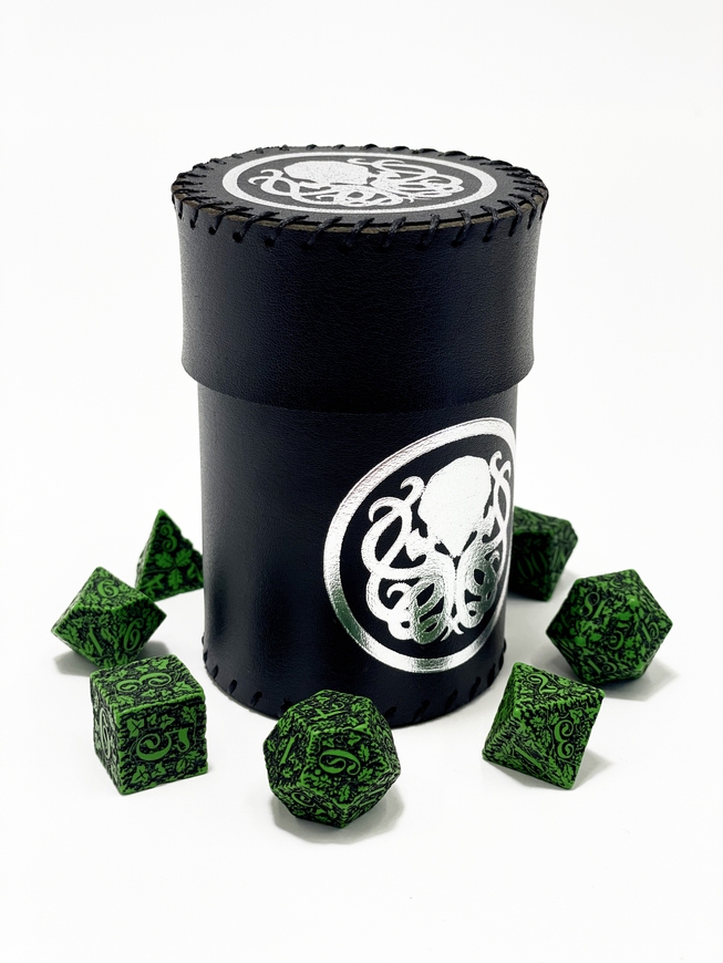 Стакан для кубиків Ктулху чорний Dice Cup