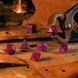 Набір кубиків Runic Shimmering black with magenta Dice Set