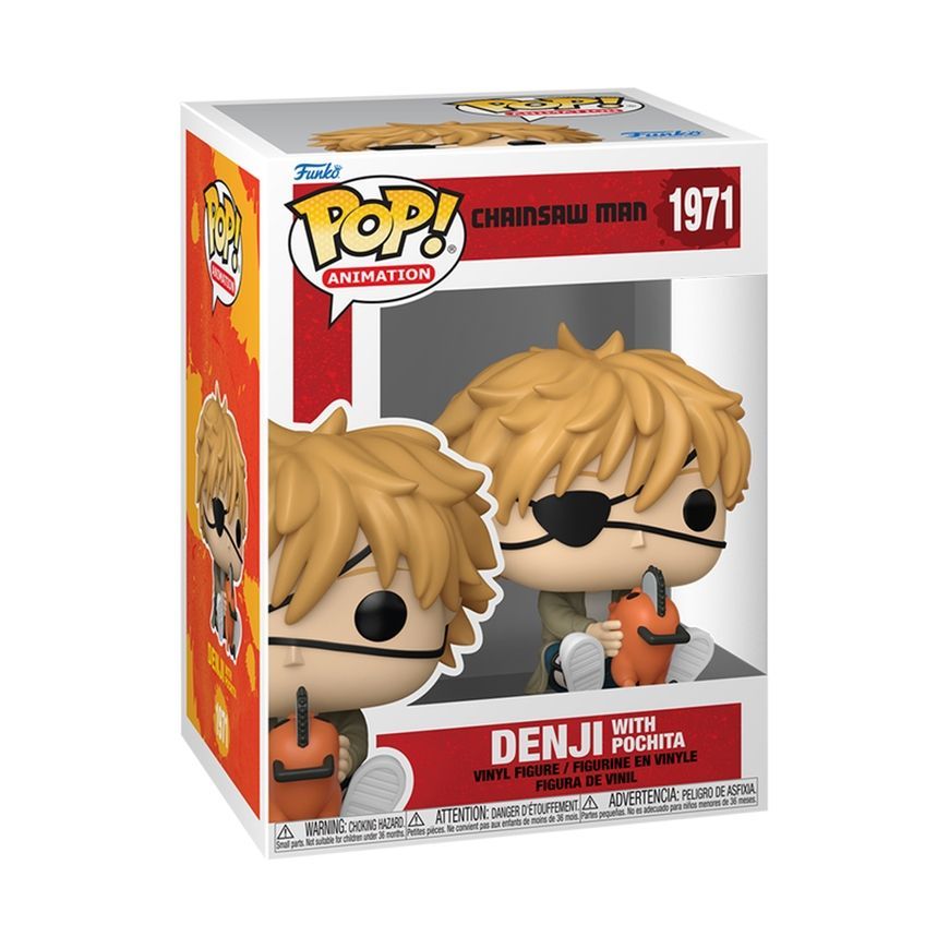 Денджі та Почіта - Funko Pop Chainsaw Man #1971: Denji with Pochita