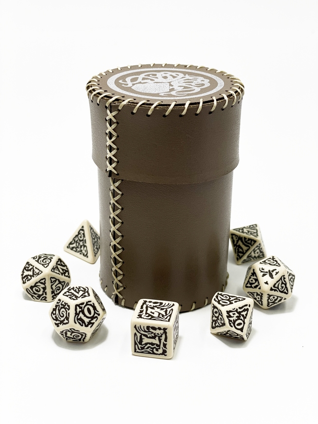 Стакан для кубиків Ктулху коричневий Dice Cup