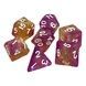 Набор кубиков Games7Days GLITTER - Желто-розовый (7 шт)