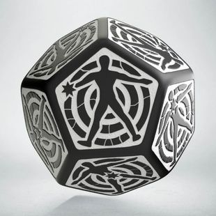 Кубик D12 Hit Location Black & white die