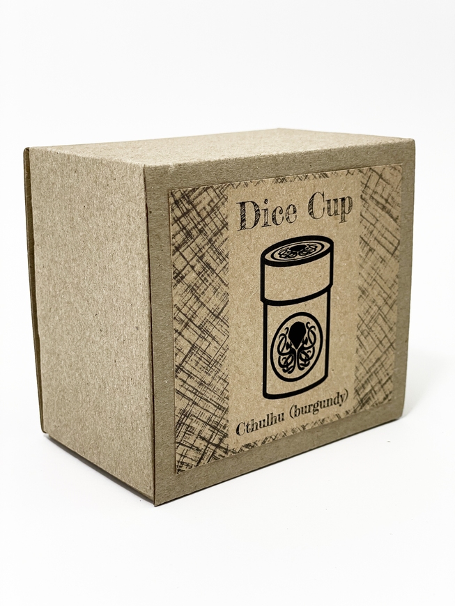 Стакан для кубиків Ктулху бургунді Dice Cup